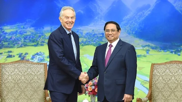 Thủ tướng Phạm Minh Chính tiếp ông Tony Blair, cựu Thủ tướng Anh.