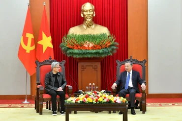 Tổng Bí thư Tô Lâm tiếp ông Jensen Huang, Nhà sáng lập kiêm Giám đốc điều hành Tập đoàn NVIDIA.