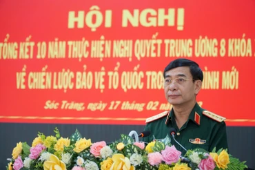 Đại tướng Phan Văn Giang phát biểu chỉ đạo Hội nghị.