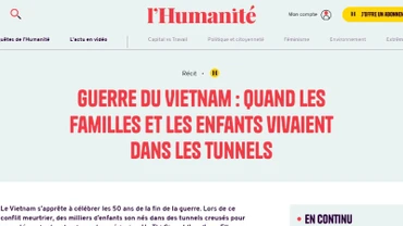 Báo Nhân đạo (Pháp) mô tả sống động về những khó khăn, gian khổ mà người dân Việt Nam đã phải chịu đựng trong chiến tranh.