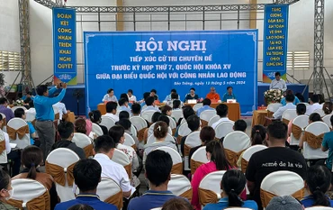 Sóc Trăng tiếp xúc cử tri là công nhân, người lao động