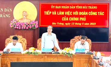 Bộ trưởng Nguyễn Kim Sơn phát biểu tại buổi làm việc.
