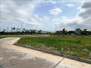 Khu đất đấu giá tại huyện Mê Linh. 