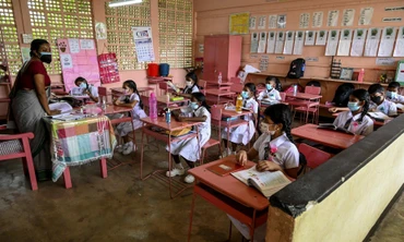 Một lớp học ở thủ đô Colombo, Sri Lanka. (Ảnh: AFP)