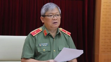 Thiếu tướng Hoàng Anh Tuyên, Phó Chánh Văn phòng Bộ, Người phát ngôn Bộ Công an. (Ảnh: Bộ Công an)