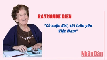 Bà Raymonde Dien: “Cả cuộc đời, tôi luôn yêu Việt Nam”