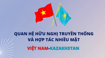 [Infographic] Phát triển quan hệ hữu nghị truyền thống Việt Nam-Kazakhstan trên nhiều lĩnh vực