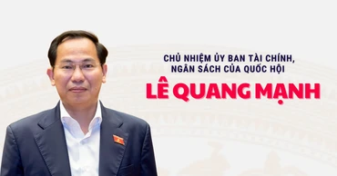 [Infographic] Tiểu sử tân Chủ nhiệm Ủy ban Tài chính, Ngân sách của Quốc hội Lê Quang Mạnh