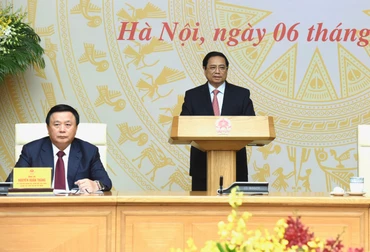 Thủ tướng Phạm Minh Chính phát biểu tại buổi làm việc.