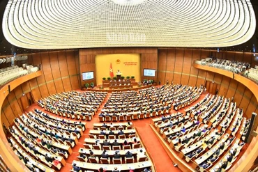 Quang cảnh phiên khai mạc Kỳ họp thứ 5, Quốc hội khóa XV, ngày 22/5/2023. (Ảnh: ĐĂNG KHOA)
