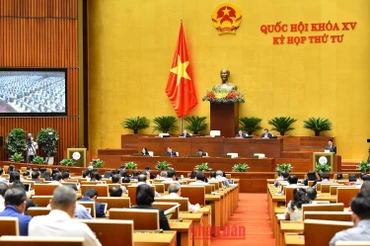 Quang cảnh phiên họp của Quốc hội chiều 2/11. (Ảnh: THỦY NGUYÊN)