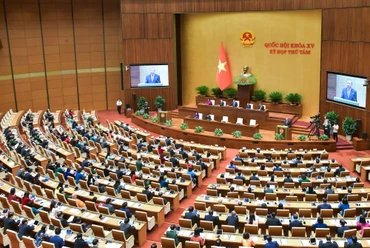 Tổng Bí thư Tô Lâm phát biểu tại phiên khai mạc Kỳ họp thứ 8, Quốc hội khóa XV. (Ảnh: quochoi.vn)