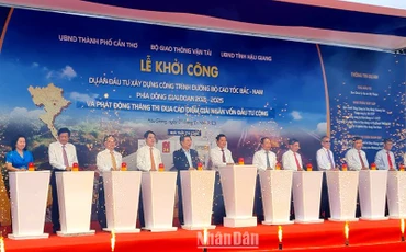 Nghi thức khởi công dự án.