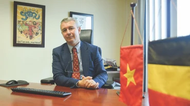 Đại sứ Vương quốc Bỉ tại Việt Nam, Karl Van den Bossche. (Ảnh: BE/TTXVN)