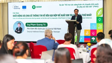 Lễ khởi động dự án. (Ảnh: Oxfam Việt Nam)
