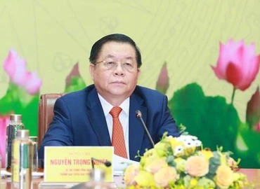 Bí thư Trung ương Đảng, Trưởng Ban Tuyên giáo Trung ương Nguyễn Trọng Nghĩa. (Ảnh: TTXVN)