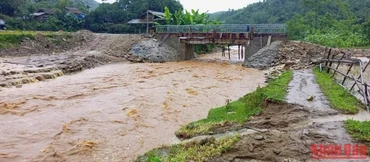Lũ lớn tại xã Bình Thuận, huyện Văn Chấn (Yên Bái).