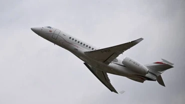Một chiếc Dassault Falcon 6X tại Triển lãm hàng không Paris. (Ảnh minh họa: AFP/Getty Images) 