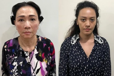 Bị cáo Trương Mỹ Lan (trái) và Trương Huệ Vân. Ảnh: Bộ Công an