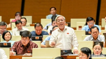 Quang cảnh phiên họp của Quốc hội, chiều 27/5/2025. (Ảnh: BÙI GIANG)