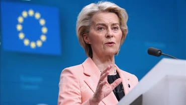 Chủ tịch Ủy ban châu Âu Ursula von der Leyen. (Ảnh: THX/TTXVN) 