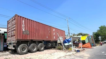 Hiện trường vụ tai nạn. (Nguồn: Báo Tây Ninh)