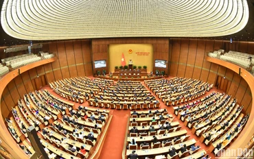 Quang cảnh phiên bế mạc Kỳ họp thứ 7, Quốc hội khóa XV. (Ảnh: ĐĂNG KHOA)