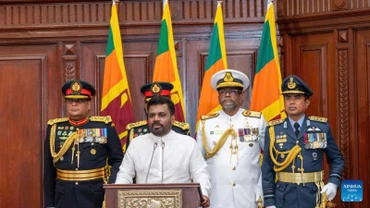 Tổng thống Sri Lanka Anura Kumara Dissanayake. (Ảnh: Xinhua)