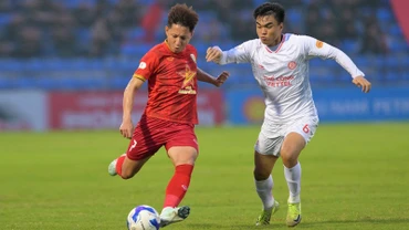 Hồng Lĩnh Hà Tĩnh tiếp đón Thể Công Viettel trong khuôn khổ vòng 18 V.League 1-2024/2025. (Ảnh: baohatinh.vn)