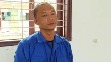 Đối tượng Hồ Văn Phương Tâm tại cơ quan điều tra.