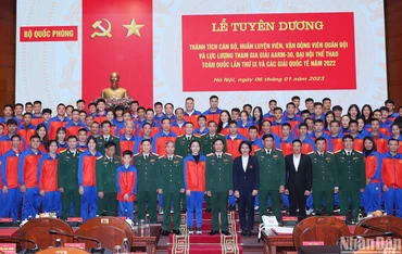Tuyên dương lực lượng quân đội tham gia các giải thể thao