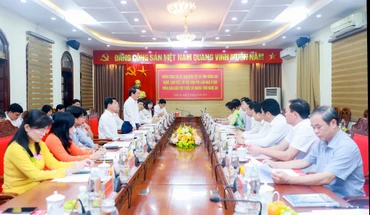Đoàn lãnh đạo Ủy ban Dân tộc và tỉnh Đồng Nai làm việc với lãnh đạo tỉnh Nghệ An.