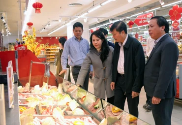 Các gian hàng tại BigC Vinh tràn ngập hàng hóa với chất lượng bảo đảm và giá cả ổn định. (Ảnh: Thu Huyền)