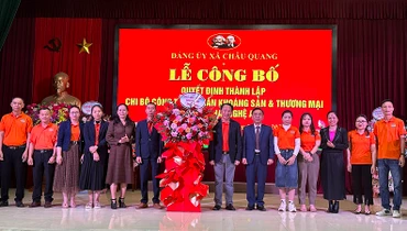 Công bố thành lập chi bộ Công ty cổ phần Khoáng sản và Thương mại Trung Hải Nghệ An.