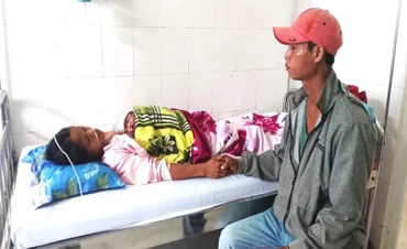 Sức khỏe sản phụ H.Đ.B phục hồi tốt và chuẩn bị được xuất viện. Ảnh: Mai Lê.