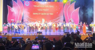 Ban tổ chức Hội thi cán bộ "Dân vận khéo" tỉnh Đắk Lắk năm 2023 trao giải Nhất cho Đảng ủy Bộ Chỉ huy Quân sự tỉnh Đắk Lắk.