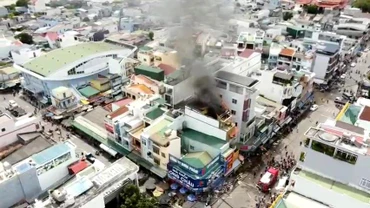 Hiện trường vụ cháy.