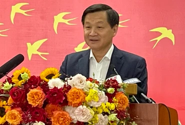Phó Thủ tướng Lê Minh Khái phát biểu tại chương trình trao quà Tết tại Hải Dương.