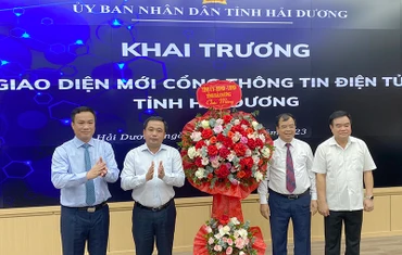 Khai trương Cổng thông tin điện tử tỉnh Hải Dương.