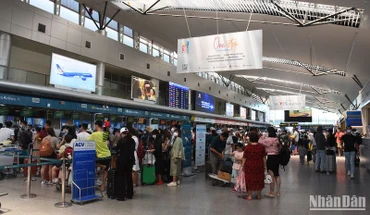 Ga quốc nội - Sân bay quốc tế Đà Nẵng. (Ảnh ANH ĐÀO)