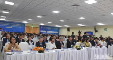 Các đại biểu dự khai mạc Hội nghị Khoa học quốc tế Bệnh viện Đà Nẵng năm 2023. (Ảnh: ANH ĐÀO)