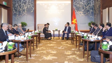 Quang cảnh buổi tiếp.