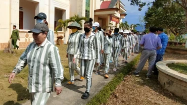 Các phạm nhân của trại giam Gia Trung.