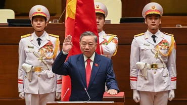 Đồng chí Tô Lâm tuyên thệ nhậm chức Chủ tịch nước Cộng hòa xã hội chủ nghĩa Việt Nam nhiệm kỳ 2021-2026.