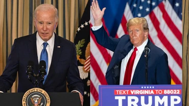 Đương kim Tổng thống Joe Biden và cựu Tổng thống Donald Trump. (Ảnh: AFP/TTXVN)