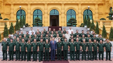 [Ảnh] Tổng Bí thư, Chủ tịch nước Tô Lâm gặp mặt cựu chiến binh Sư đoàn 308