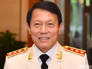 Tân Bộ trưởng Công an, Thượng tướng Lương Tam Quang. (Ảnh: THỦY NGUYÊN)