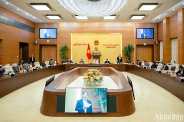 Quang cảnh Phiên họp thứ 43 của Ủy ban Thường vụ Quốc hội. (Ảnh: DUY LINH)