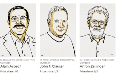 [Infographic] Ba nhà khoa học giành giải Nobel Vật lý 2022