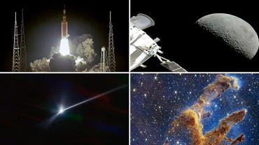Năm 2022 ghi nhận nhiều cột mốc mới trong lĩnh vực khám phá vũ trụ của nhân loại. (Ảnh: Euronews)